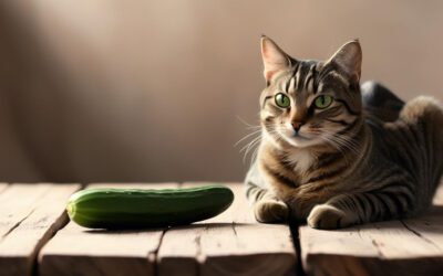 Por que os gatos têm medo de pepinos?